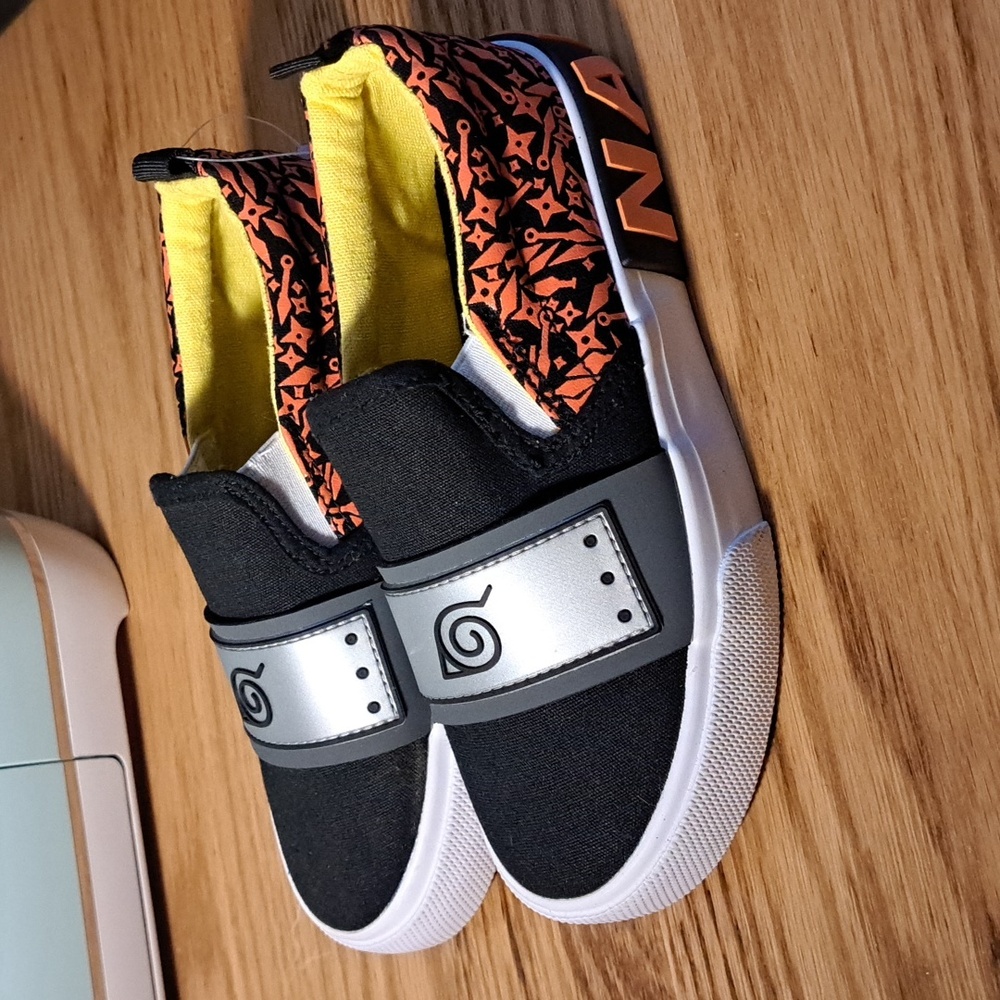 Ground Up Size 13 Orange & Black Naruto Sneakers